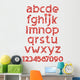 Alphabet Wall Decal Sticker Set