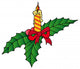 Xmas Candle Illustration