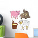Farm Animals Theme Collection Wall Decal
