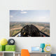 inside view in a glider, focus on the cockpit Wall Mural