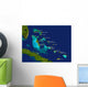 bahamas map Wall Mural