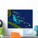 bahamas map Wall Mural