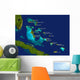 bahamas map Wall Mural
