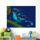 bahamas map Wall Mural