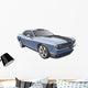 Grey Muscle Car Wall Decal
