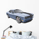 Grey Muscle Car Wall Decal