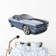 Grey Muscle Car Wall Decal
