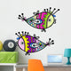Set of 2 Abstract Sketchy Fish Wall Decal