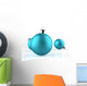 Blue Christmas baubles Wall Decal