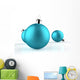Blue Christmas baubles Wall Decal