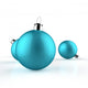 Blue Christmas baubles Wall Decal