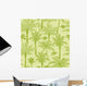 Seamless Green Palm Trees Wall Decal