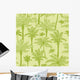 Seamless Green Palm Trees Wall Decal
