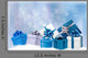 Christmas Blue with Gift