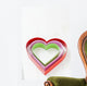 Colorful Heart Shapes Wall Decal