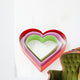 Colorful heart shapes Wall Decal