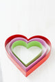 Colorful heart shapes Wall Decal