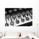 Typewriter  in black and white Wall Mural