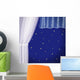 Window with Transparent Curtain Wall Mural