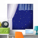 Window with Transparent Curtain Wall Mural
