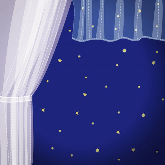 Window with Transparent Curtain Wall Mural
