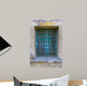 Blue Window Wall Mural