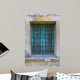 Blue Window Wall Mural