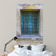 Blue Window Wall Mural