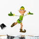 Happy Christmas Elf Wall Decal