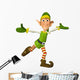 Happy Christmas Elf Wall Decal