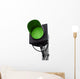 Red Traffic Light White Wall Decal