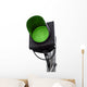 Red Traffic Light White Wall Decal