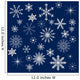 Light Snowflakes on Dark Blue Background Wall Mural