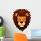 illustration of Lion face Wall Decal