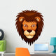 illustration of Lion face Wall Decal