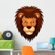 illustration of Lion face Wall Decal