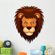 illustration of Lion face Wall Decal