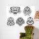 Floral Skulls Wall Mural