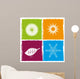 Four color seasons Wall Decal