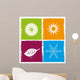 Four color seasons Wall Decal
