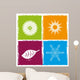 Four color seasons Wall Decal