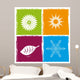 Four color seasons Wall Decal