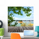 Platform beside Sea Wall Mural