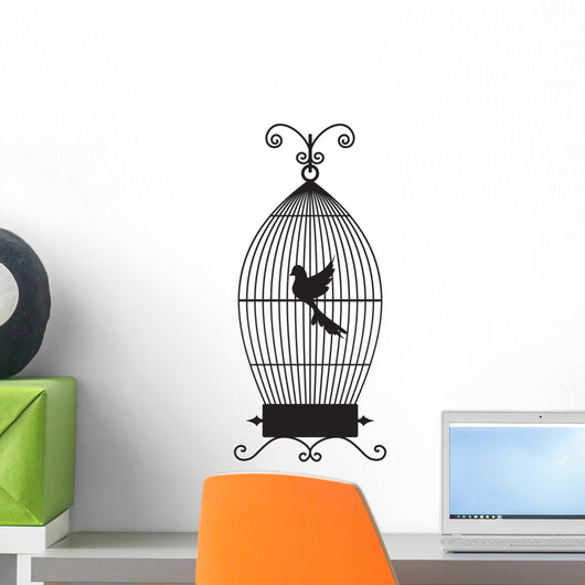 Bird Cage Wall Decal