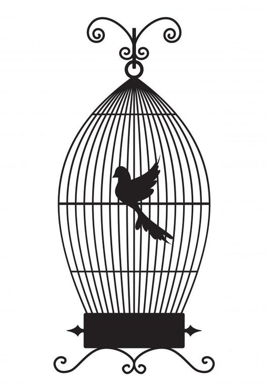 Bird Cage Wall Decal