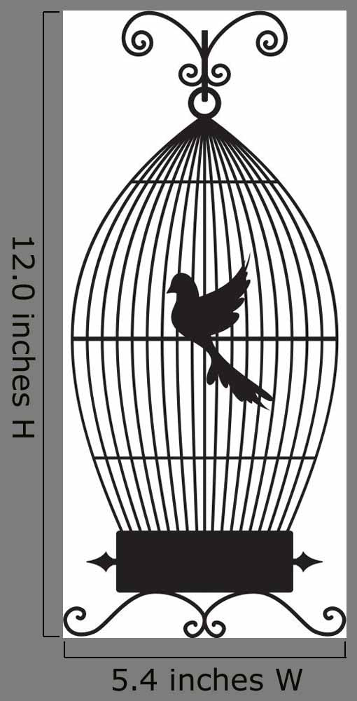 Bird Cage Wall Decal
