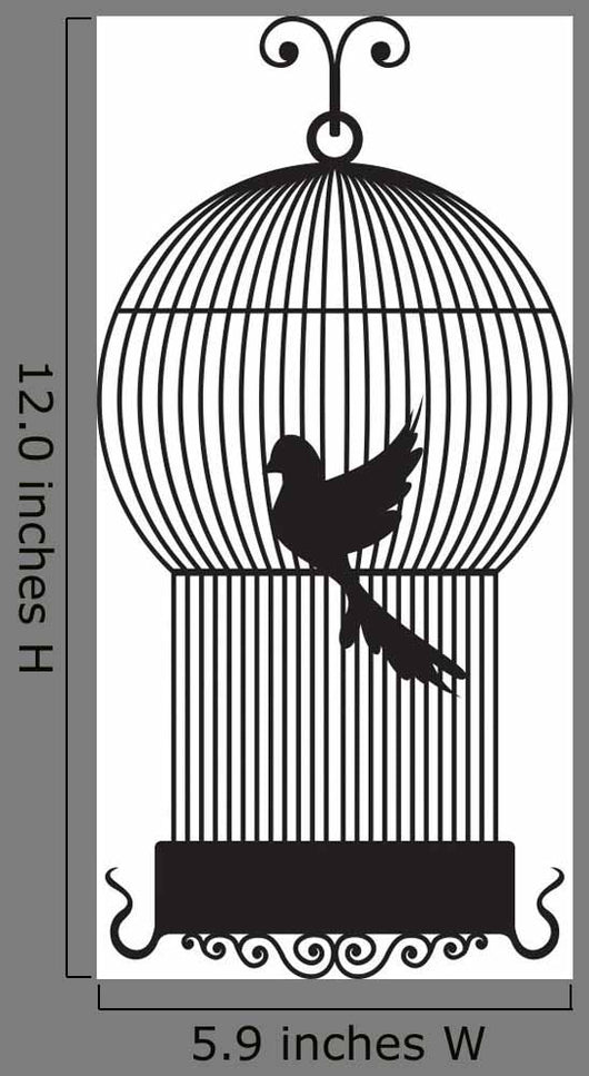 Bird Cage Wall Decal