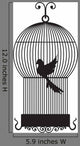 Bird Cage Wall Decal