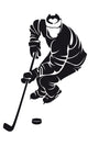 Hockey Player Silhouette