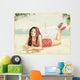 Retro Card with Girl